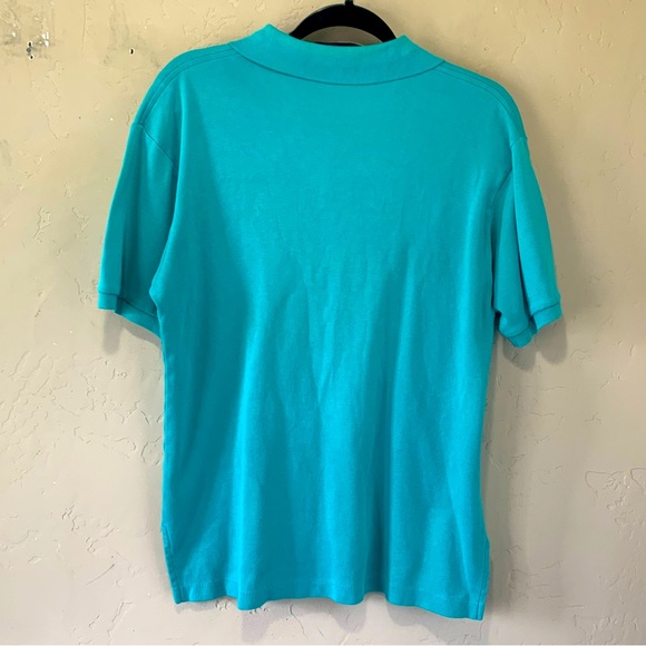 Vintage CEO Pro-Celebrity Boeing 777 Polo Shirt Sz Medium Blue Green Color - Picture 2 of 4